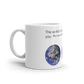 White glossy mug